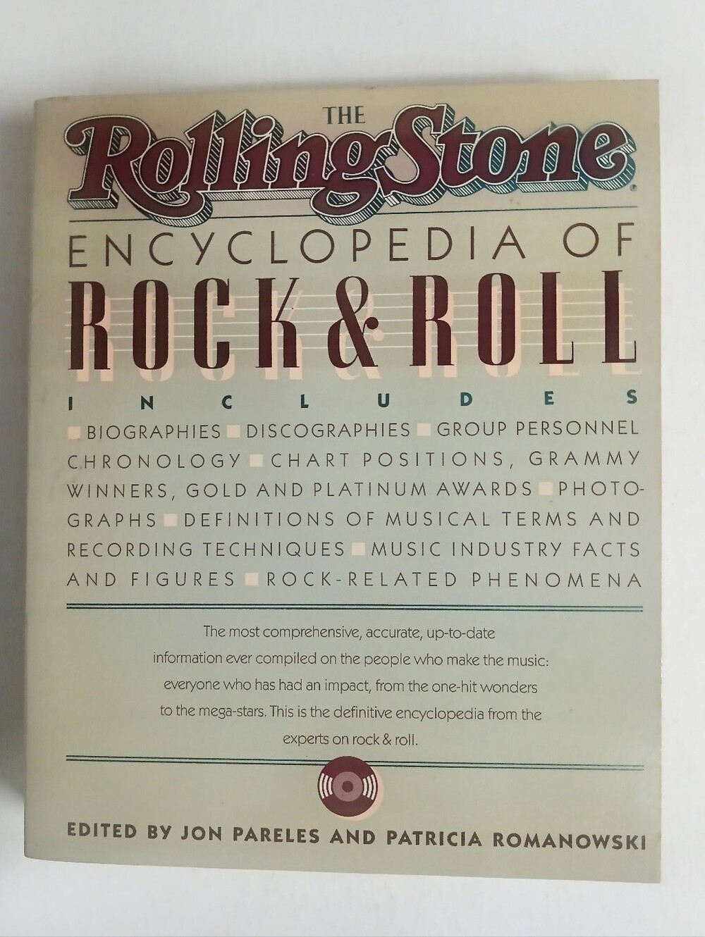 Rolling Stone Encyclopedia Rock & Roll 1983 1st Edition Jon Pareles 615 Pages